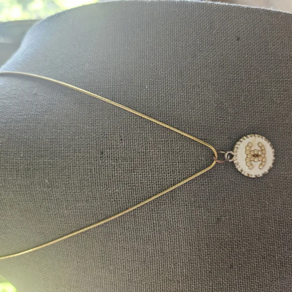 Repurposed CC Gold Pendant Necklace - Picture 13 of 13